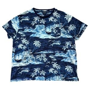 Polo Ralph Lauren Tropical Tee Mens XXL Resortwear Preppy Casual Vacation Travel